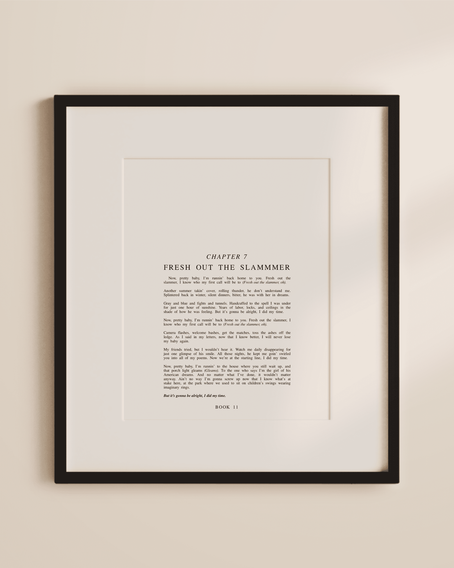 The Tortured Poets Department Chapter Art Prints