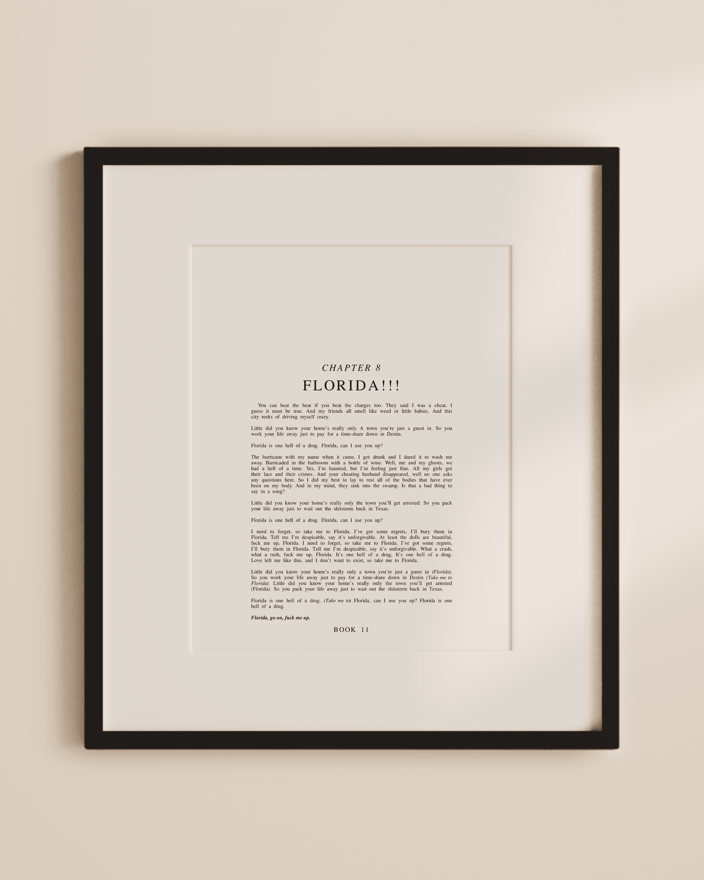 The Tortured Poets Department Chapter Art Prints