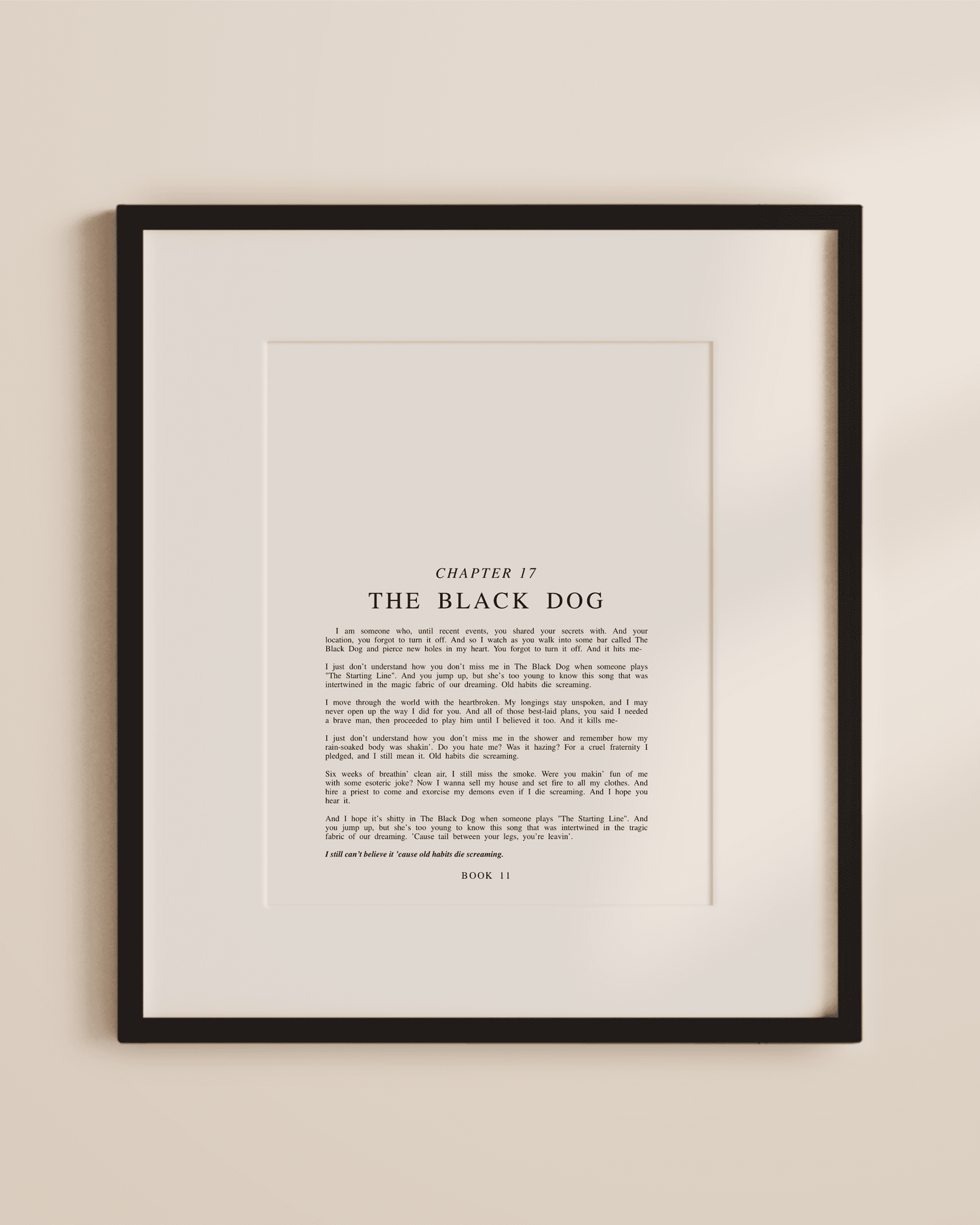 The Tortured Poets Department Chapter Art Prints