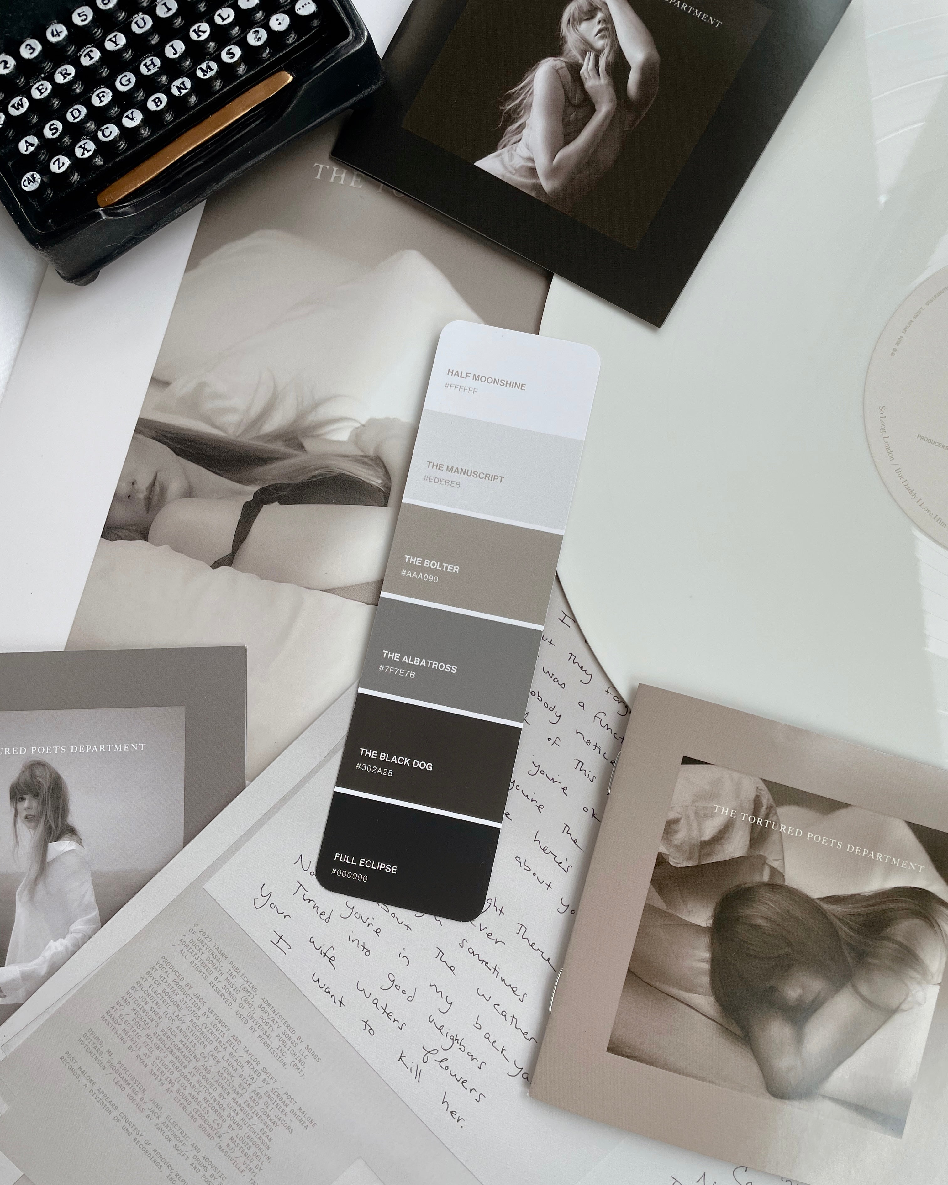 The TTPD Era Paint Swatch Bookmark