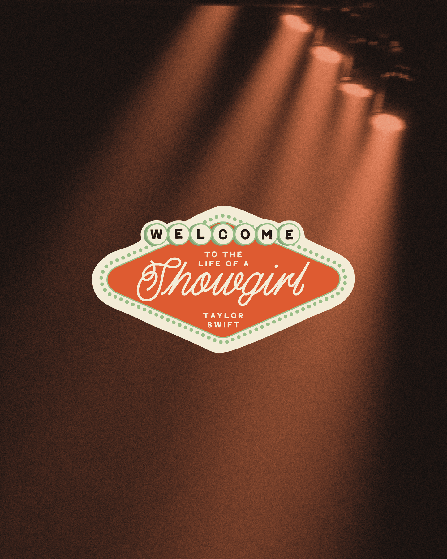 Showgirl Vegas Sign Sticker