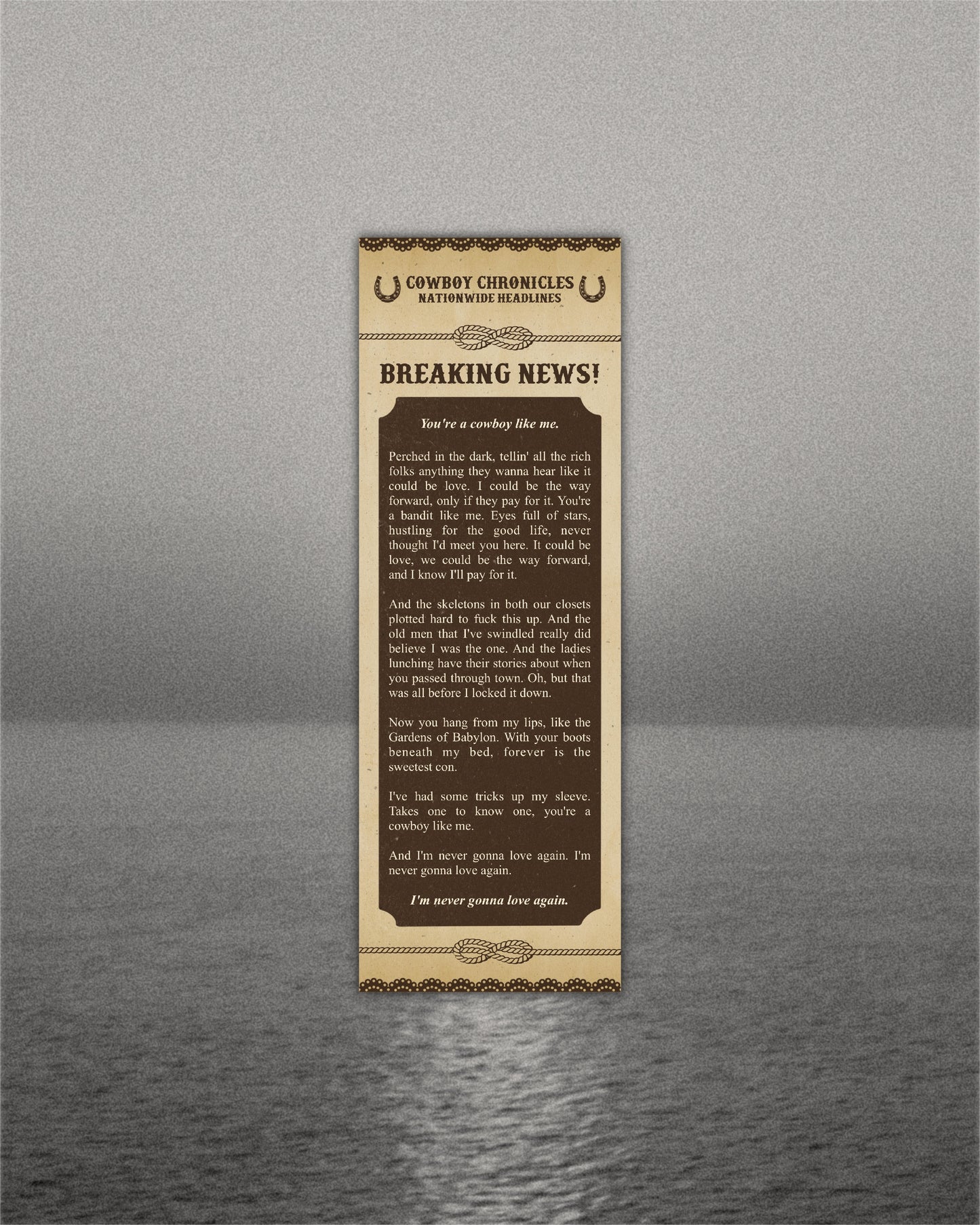 Cowboy Like Me Bookmark