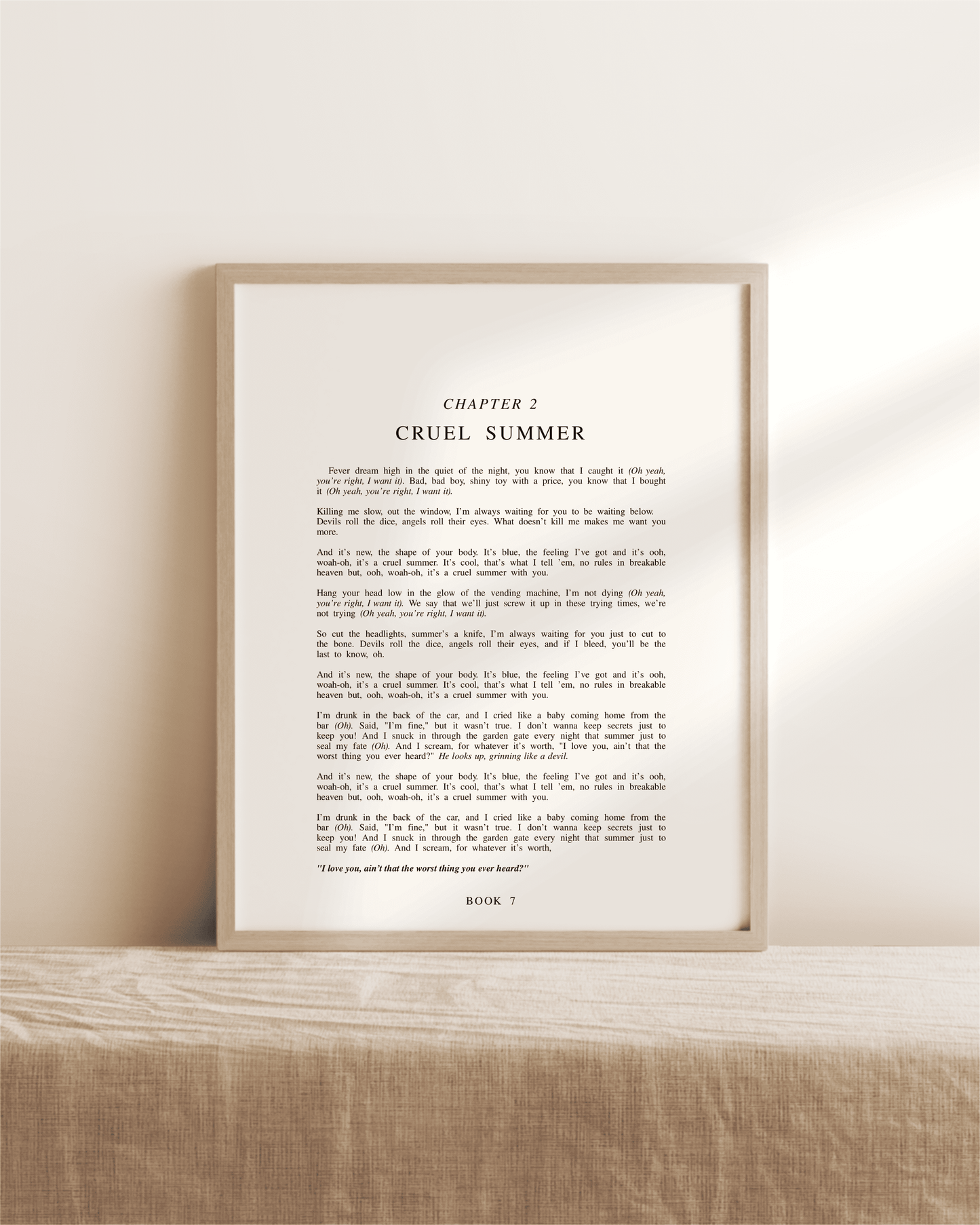 The Lover Chapter Art Prints