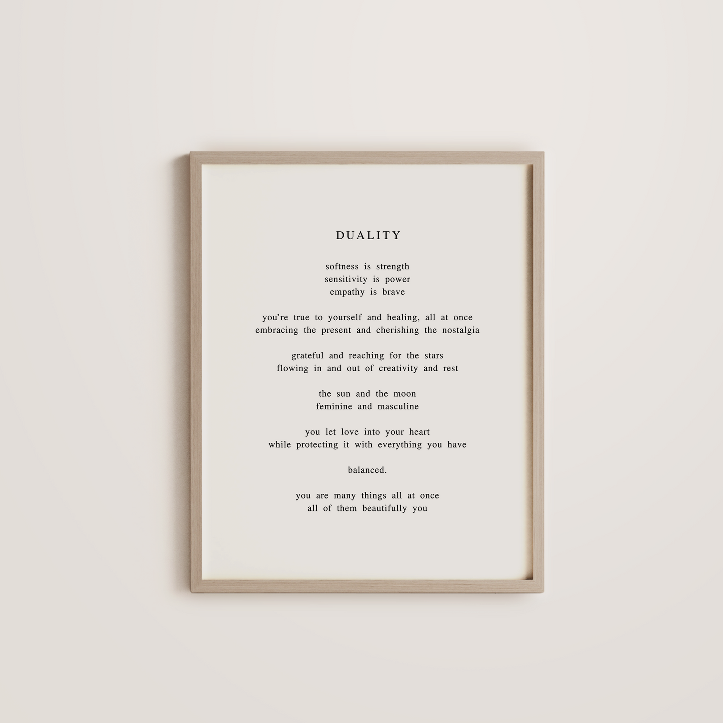 "Duality" Art Print