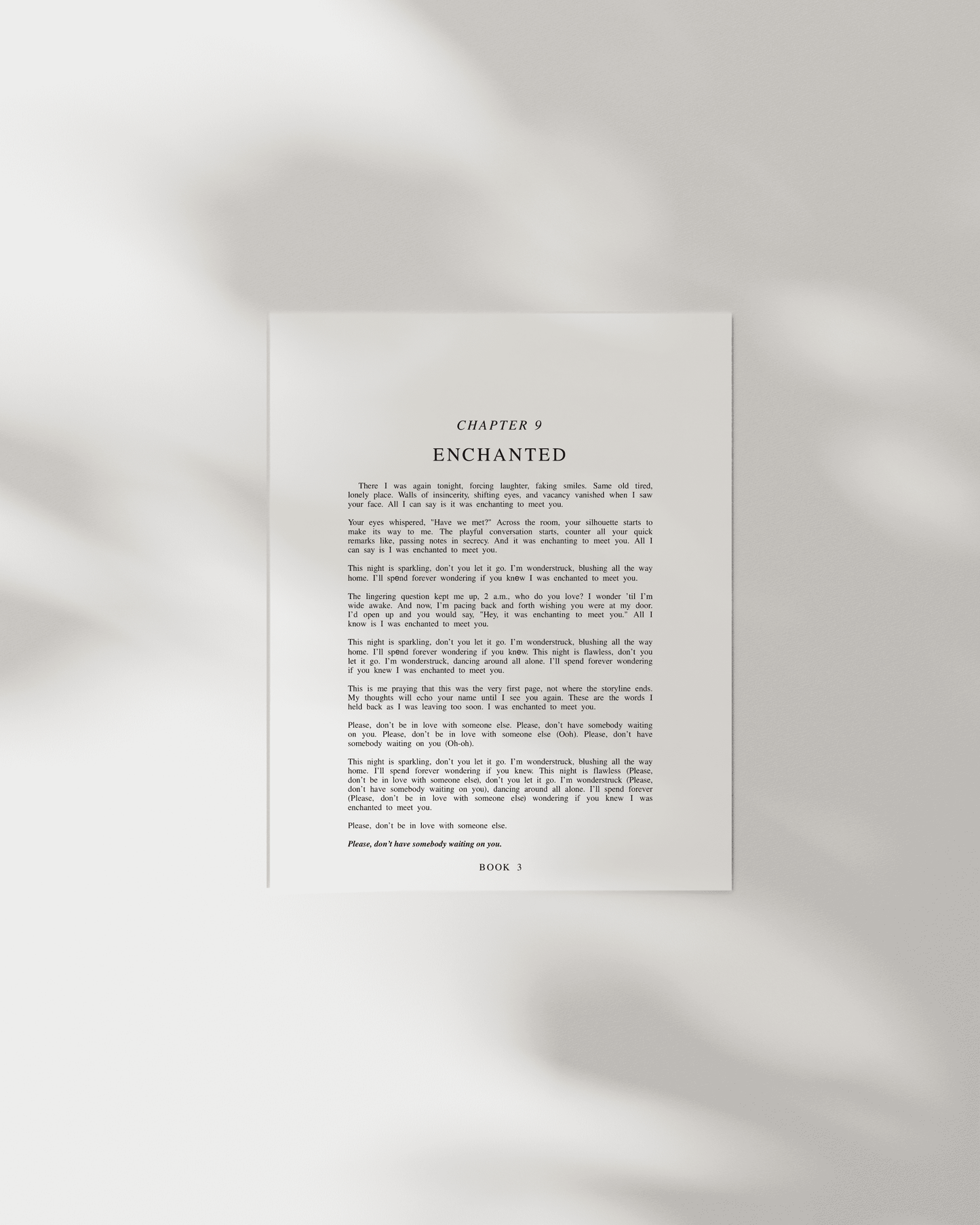 The Speak Now Chapter Art Prints