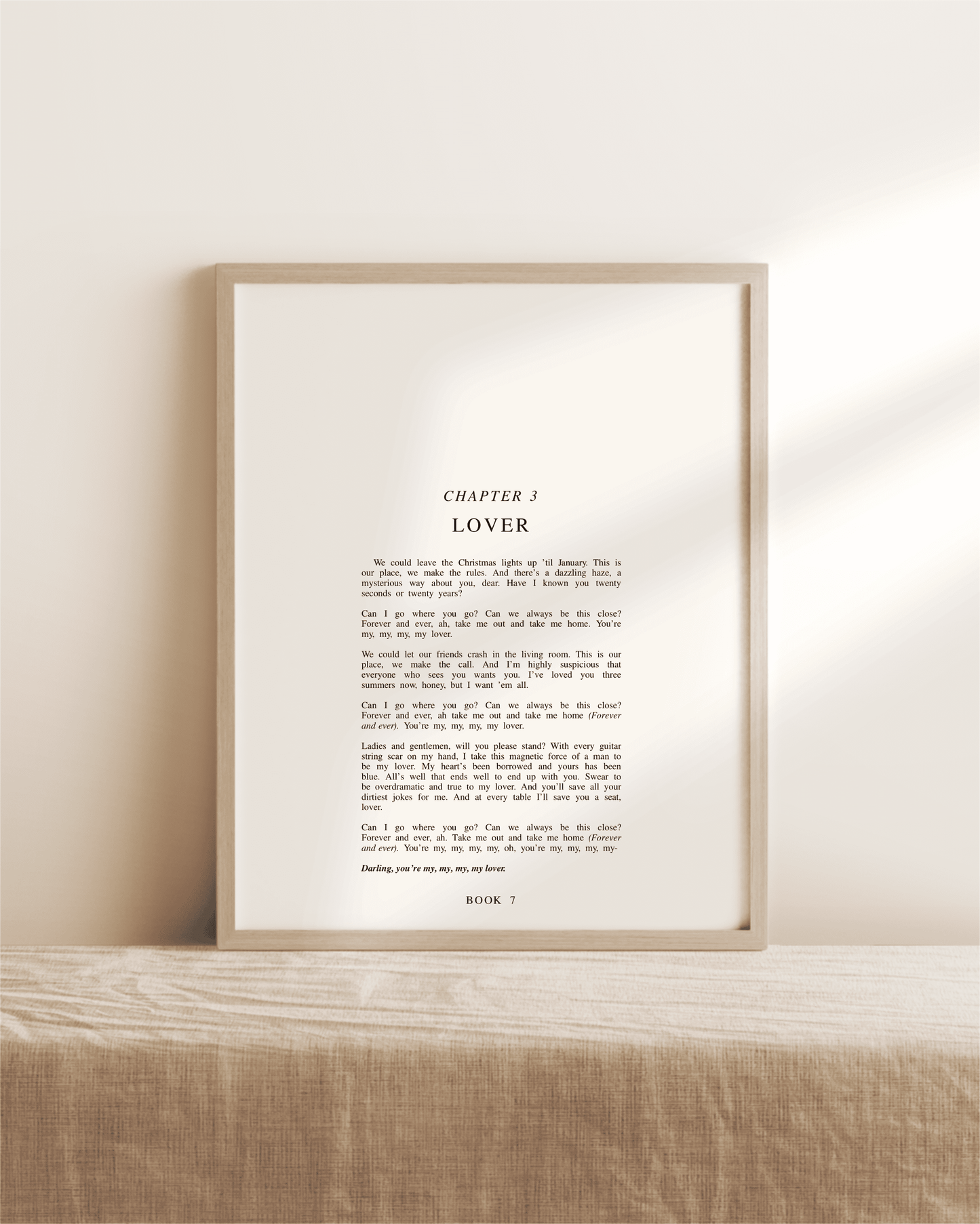 The Lover Chapter Art Prints