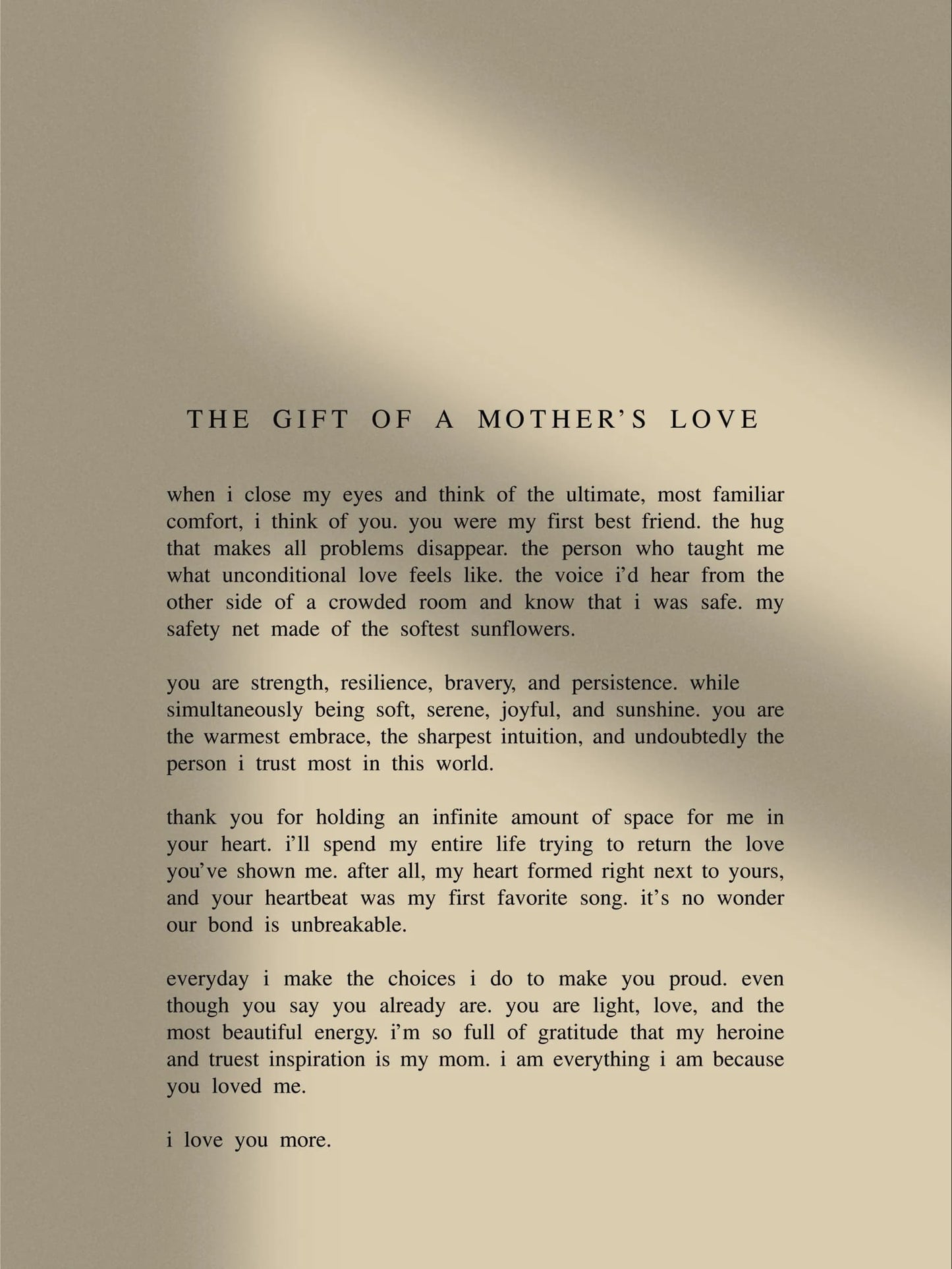 "A Mother's Love" Art Print