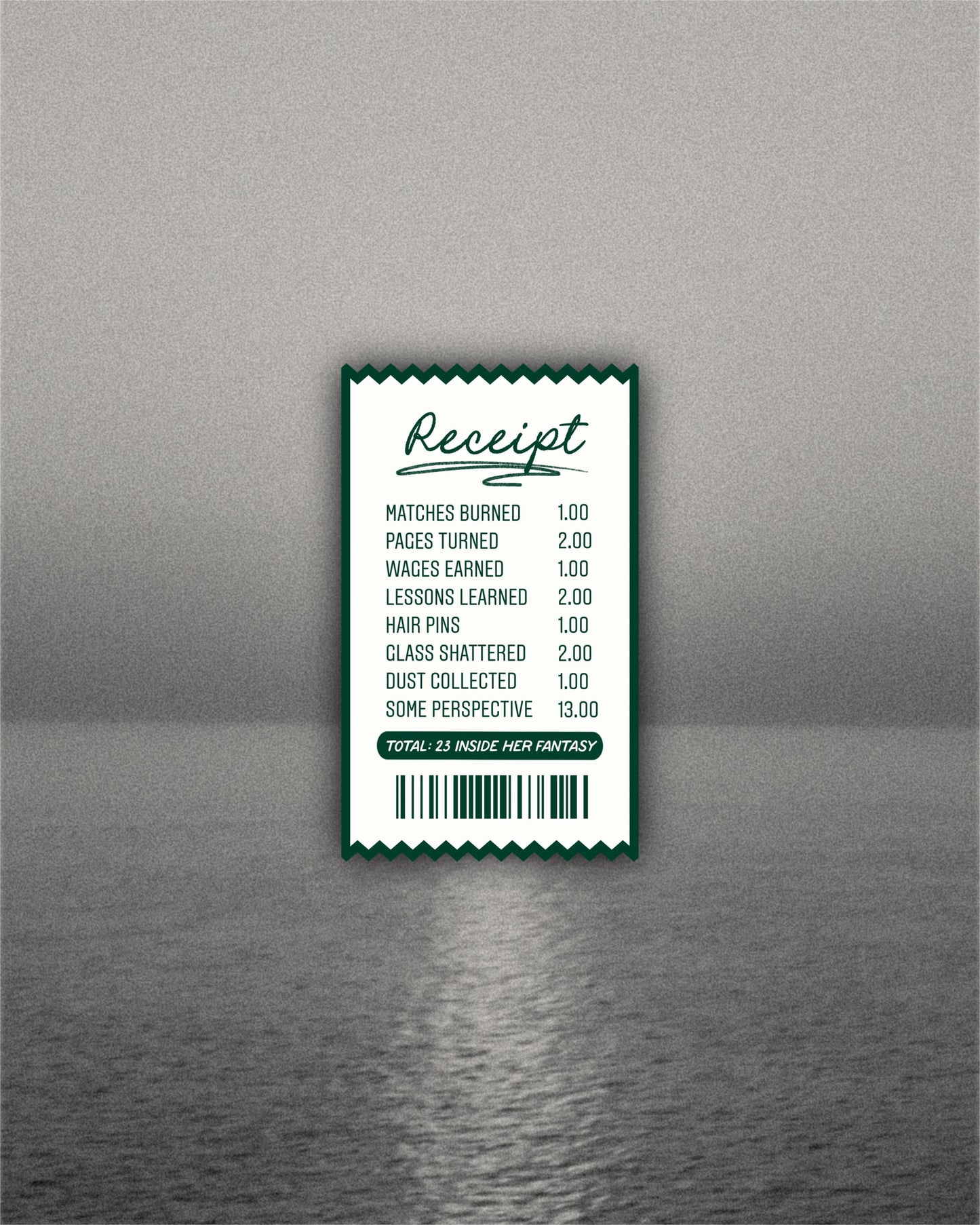 Right Where You Left Me Receipt Sticker