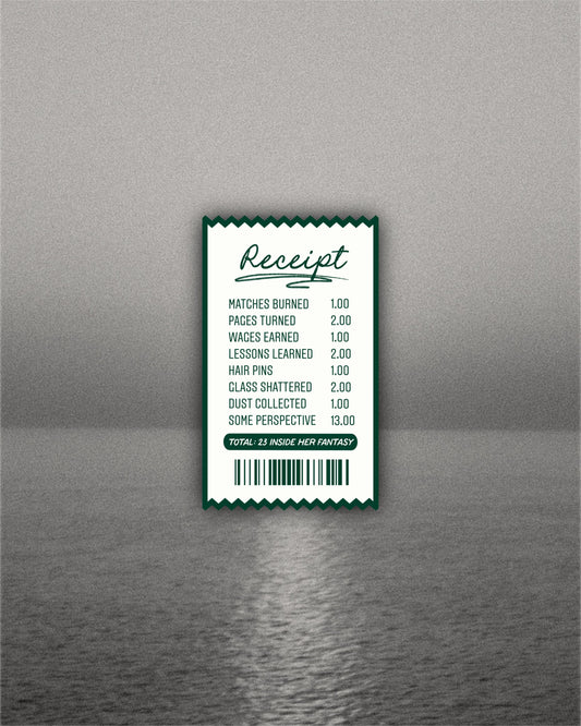 Right Where You Left Me Receipt Sticker