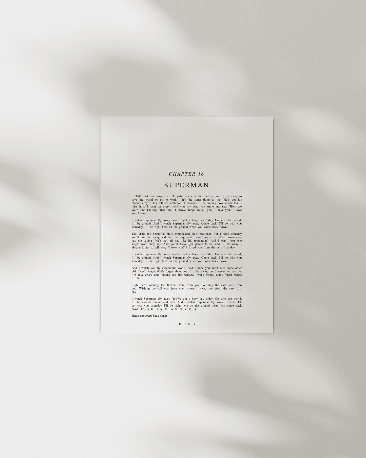 The Speak Now Chapter Art Prints