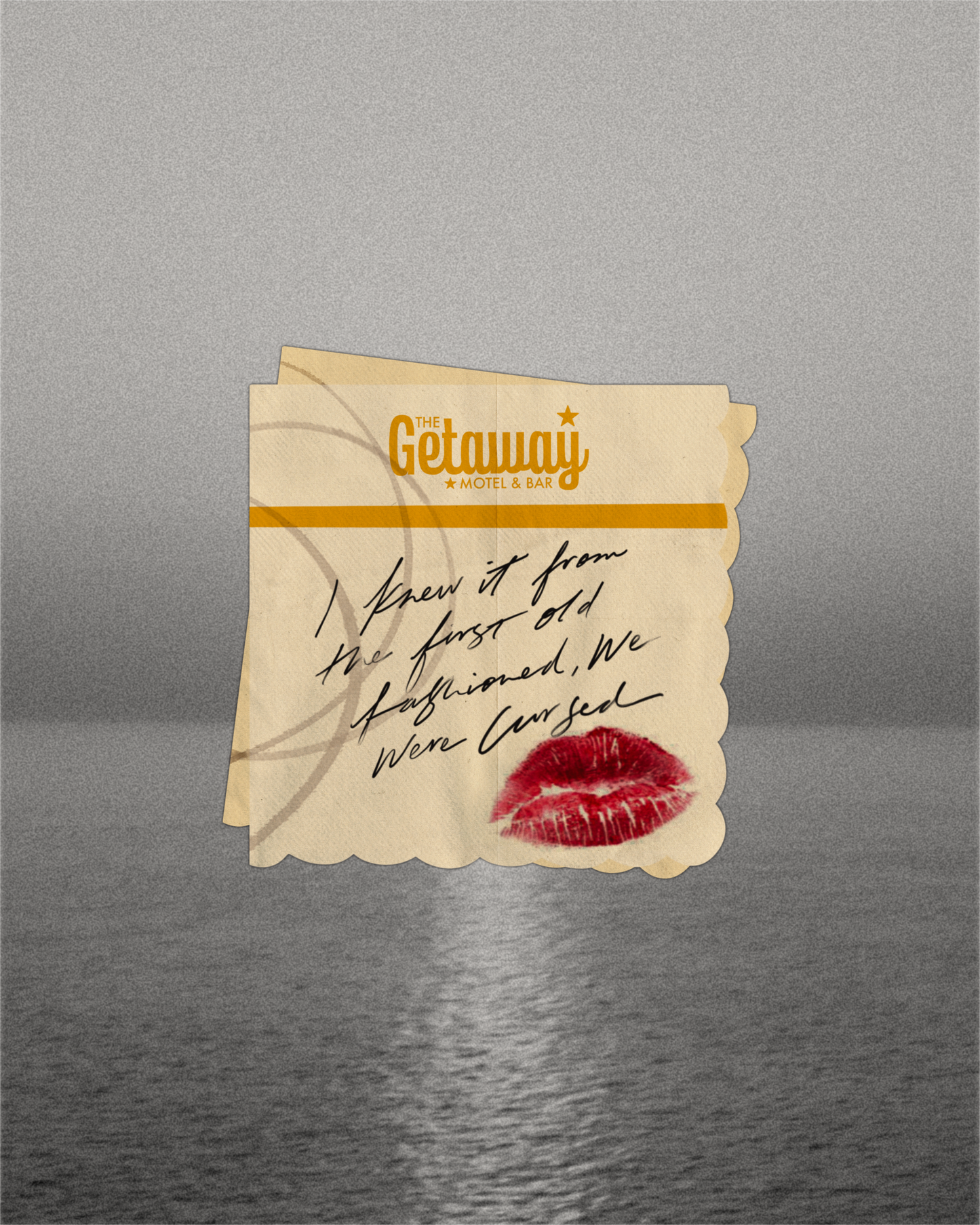 Getaway Car Cocktail Napkin Sticker