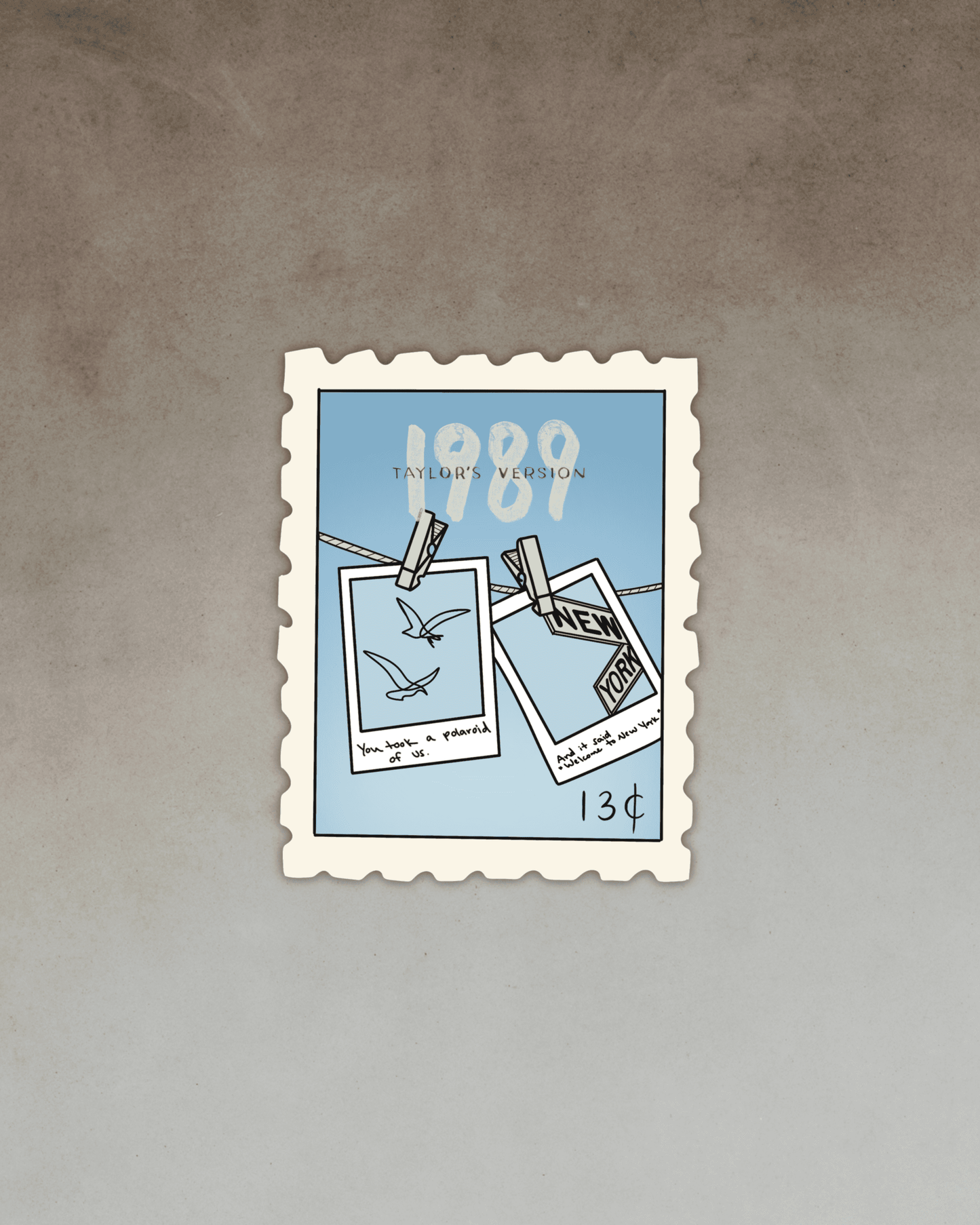 1989 Stamp Sticker