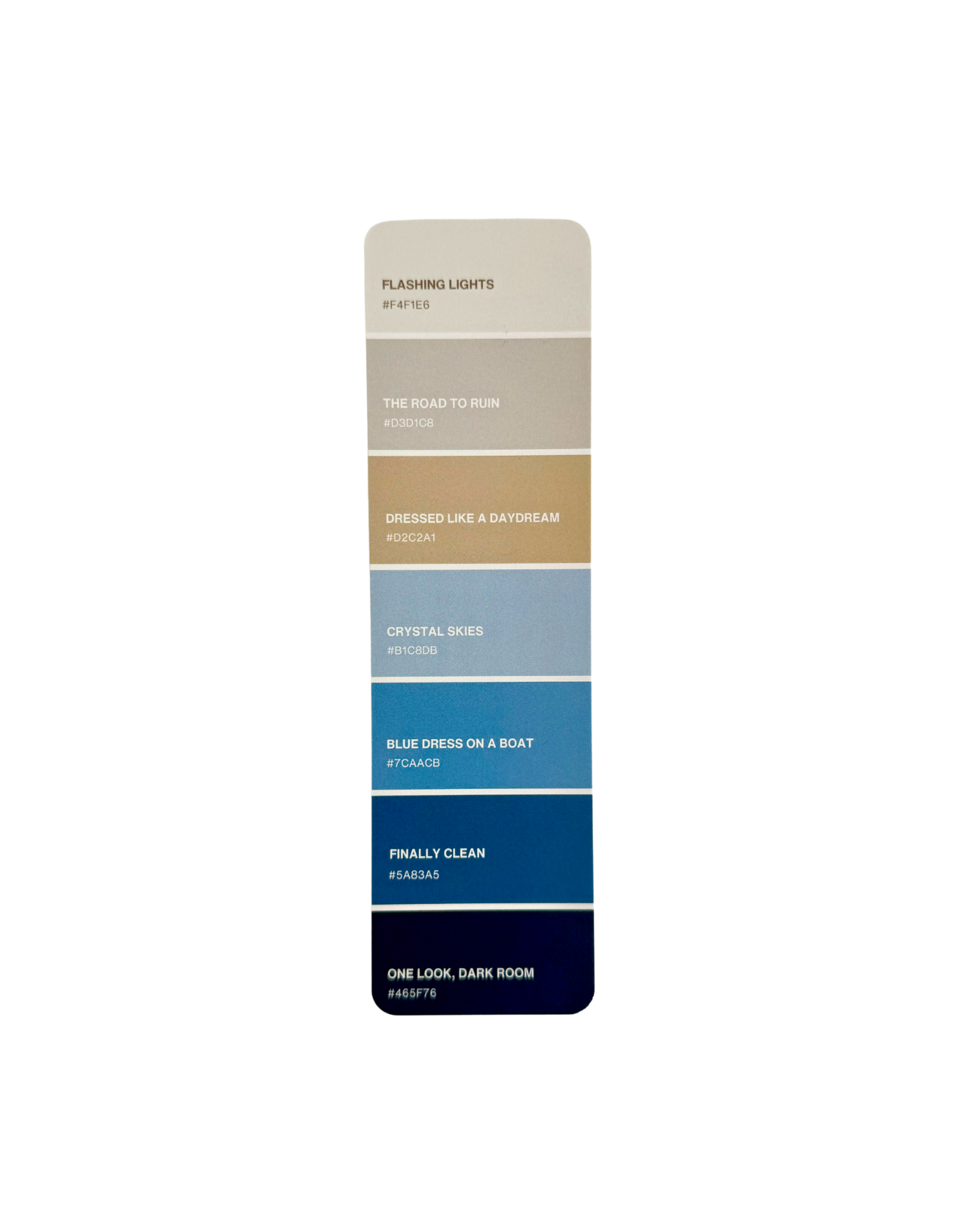 1989 Era Paint Swatch Bookmark