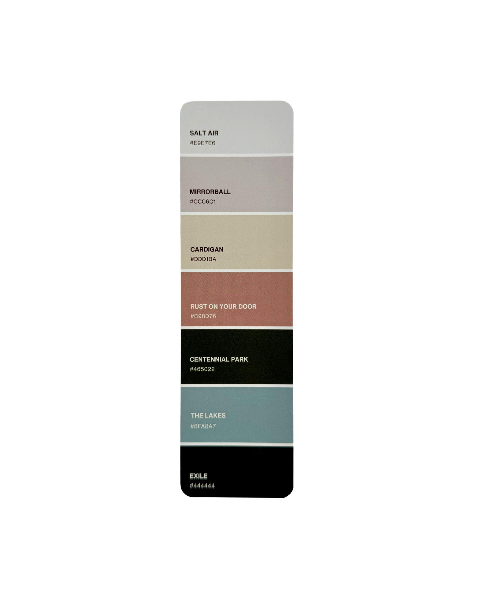 Folklore Era Paint Swatch Bookmark