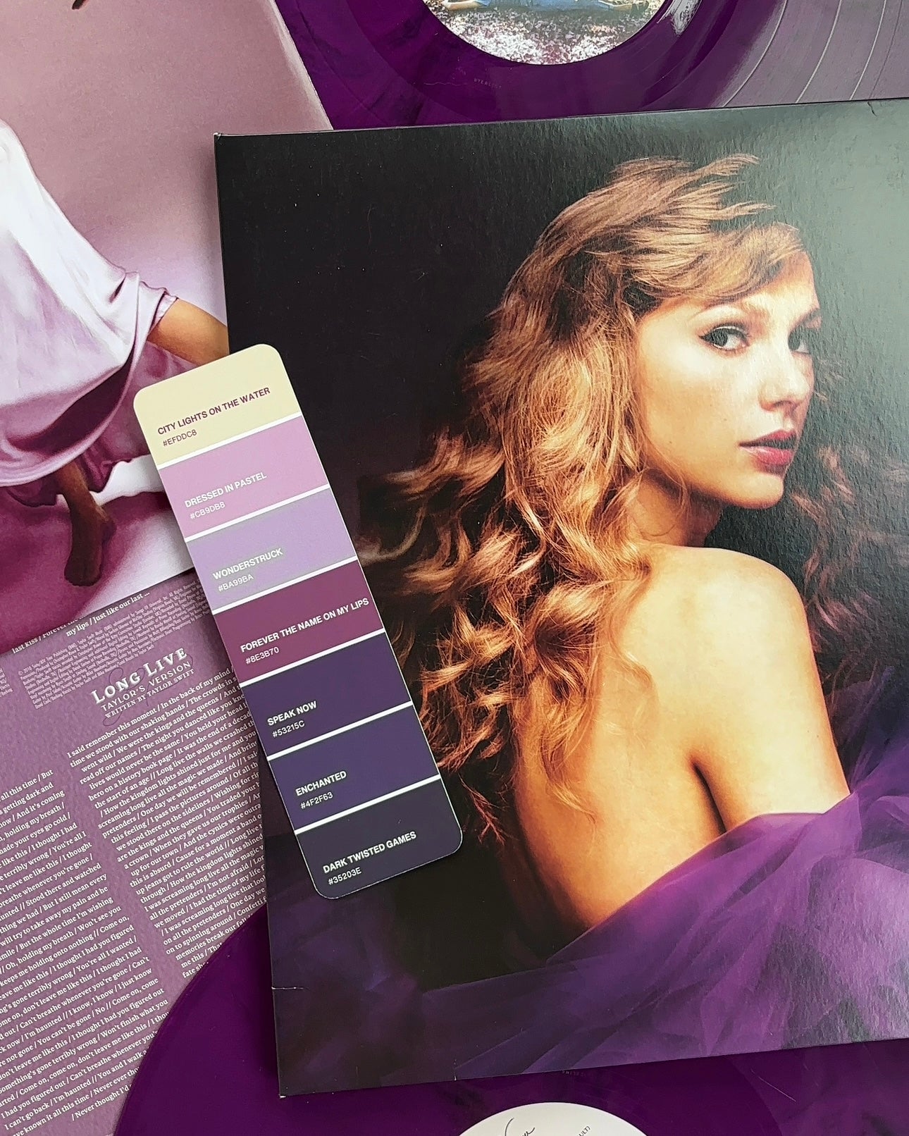 Speak Now (Taylor's Version) Era Paint Swatch Bookmark