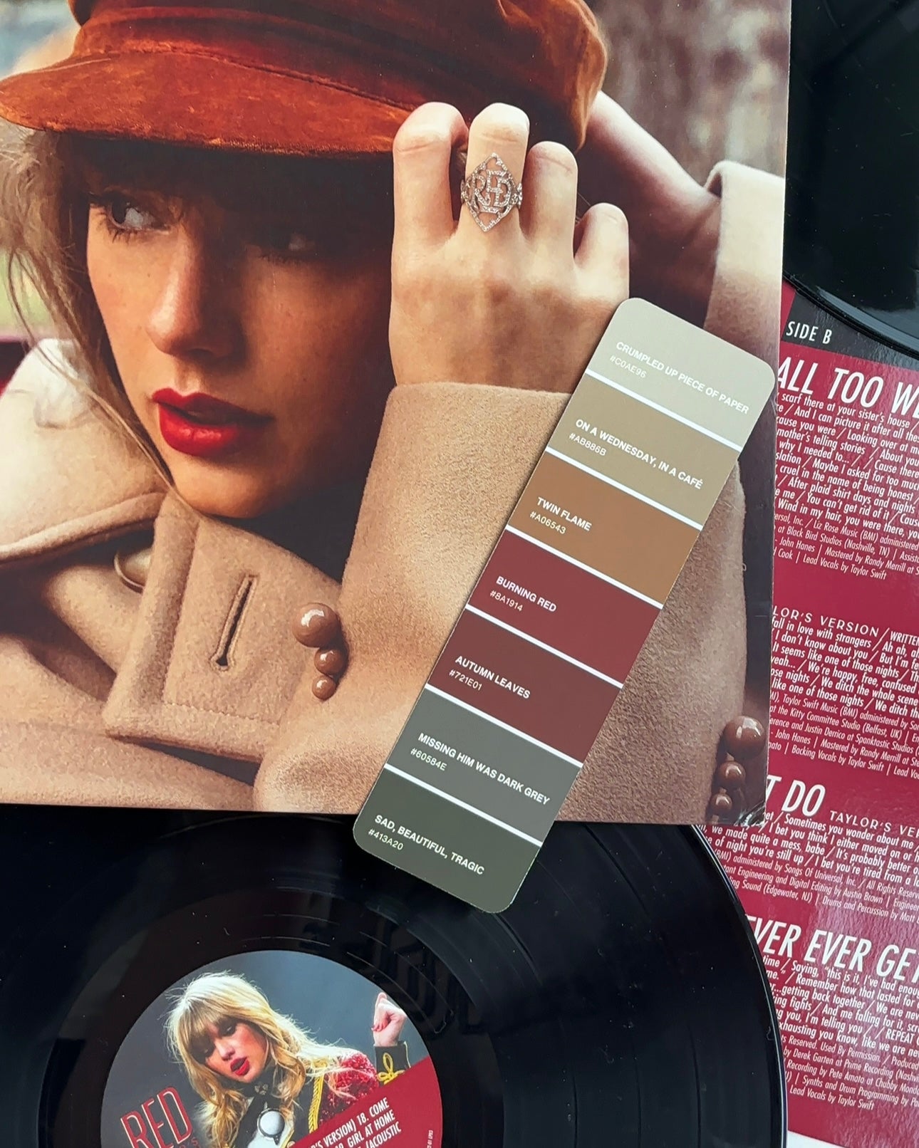 Red Era Paint Swatch Bookmark