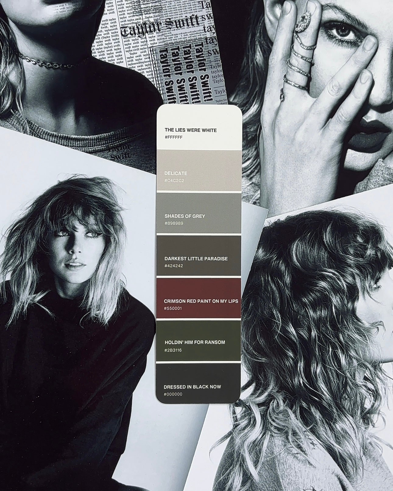 Reputation Era Paint Swatch Bookmark