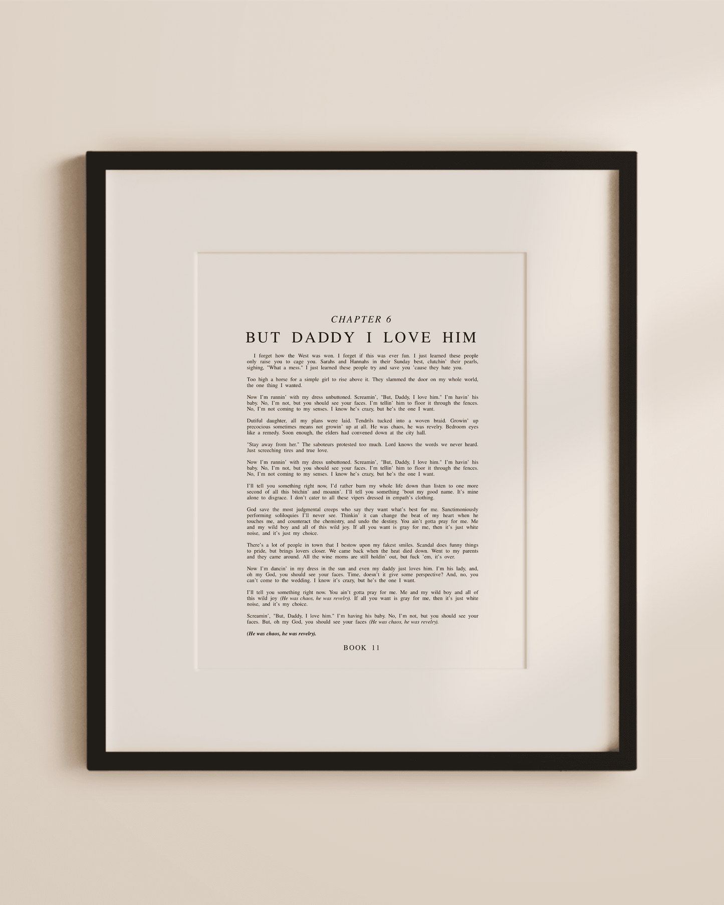 The Tortured Poets Department Chapter Art Prints
