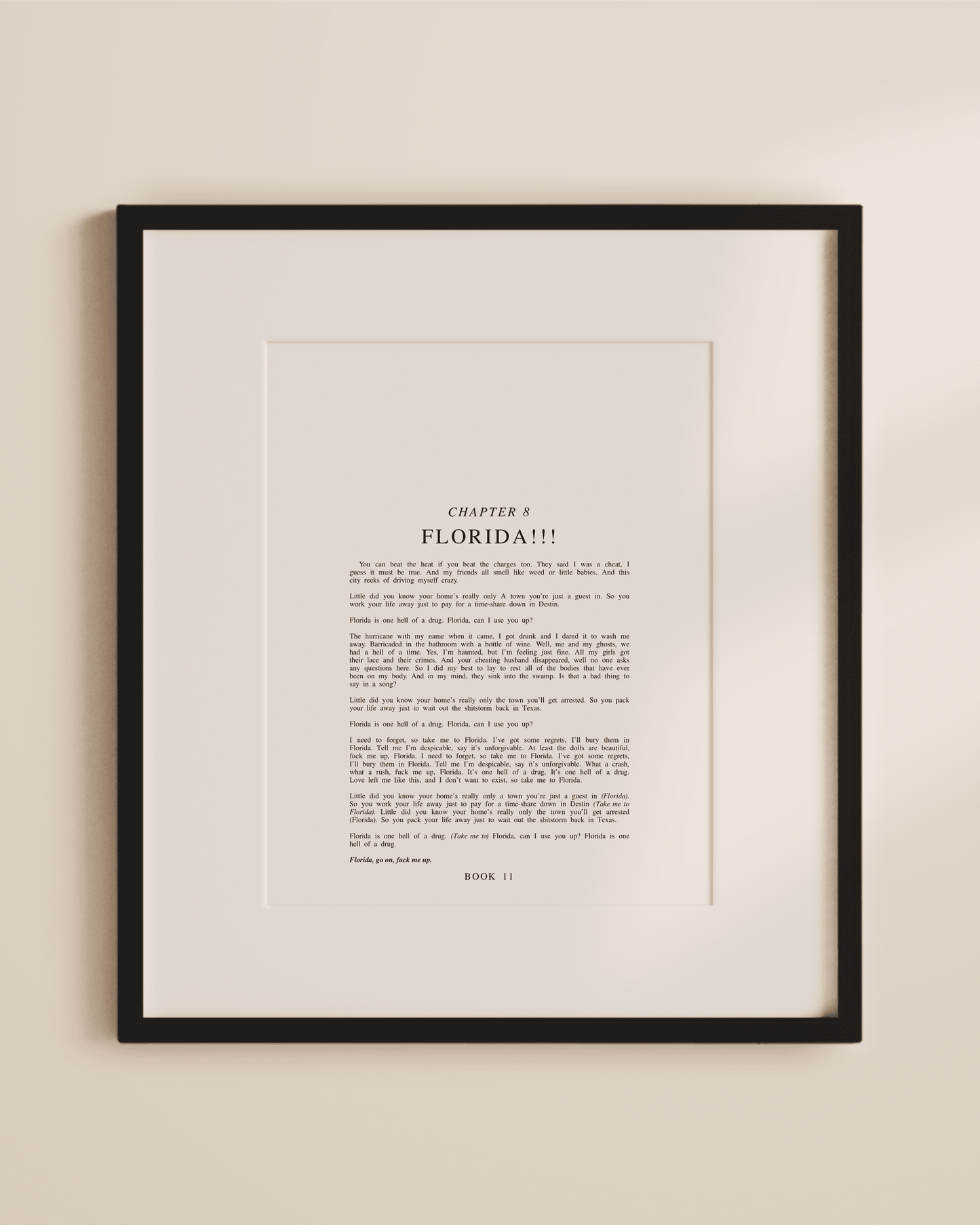 The Tortured Poets Department Chapter Art Prints