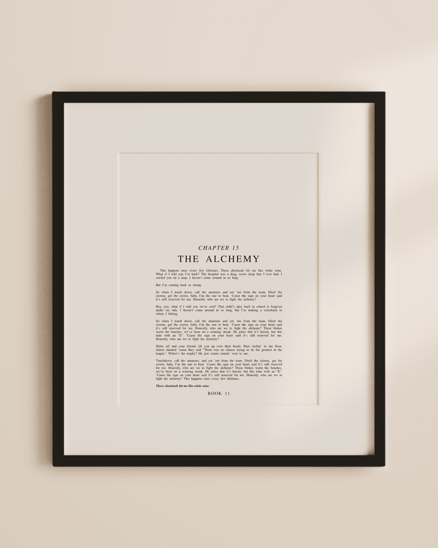 The Tortured Poets Department Chapter Art Prints