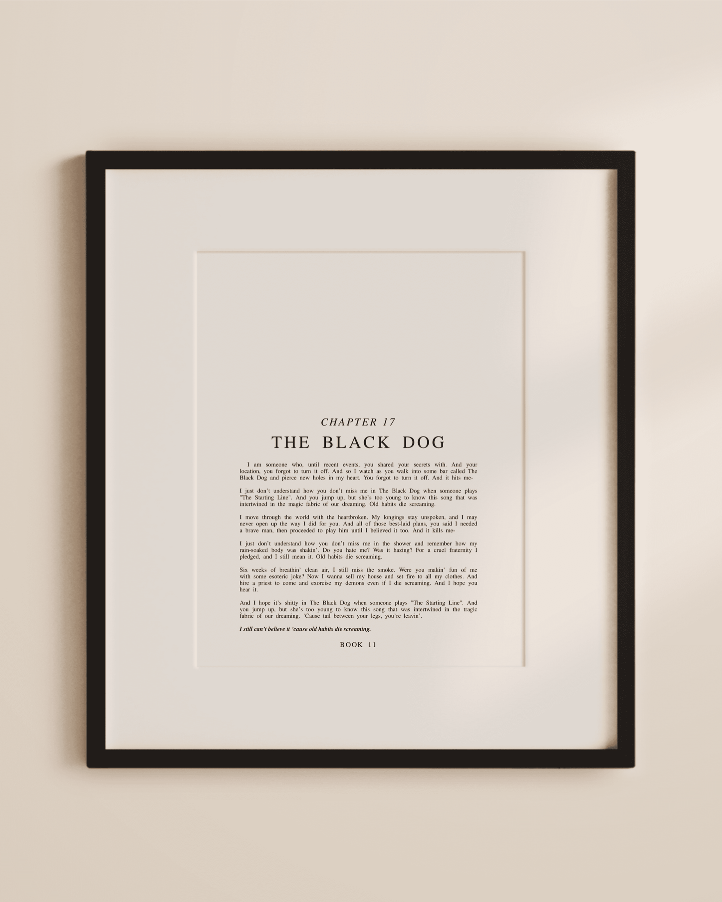 The Tortured Poets Department Chapter Art Prints