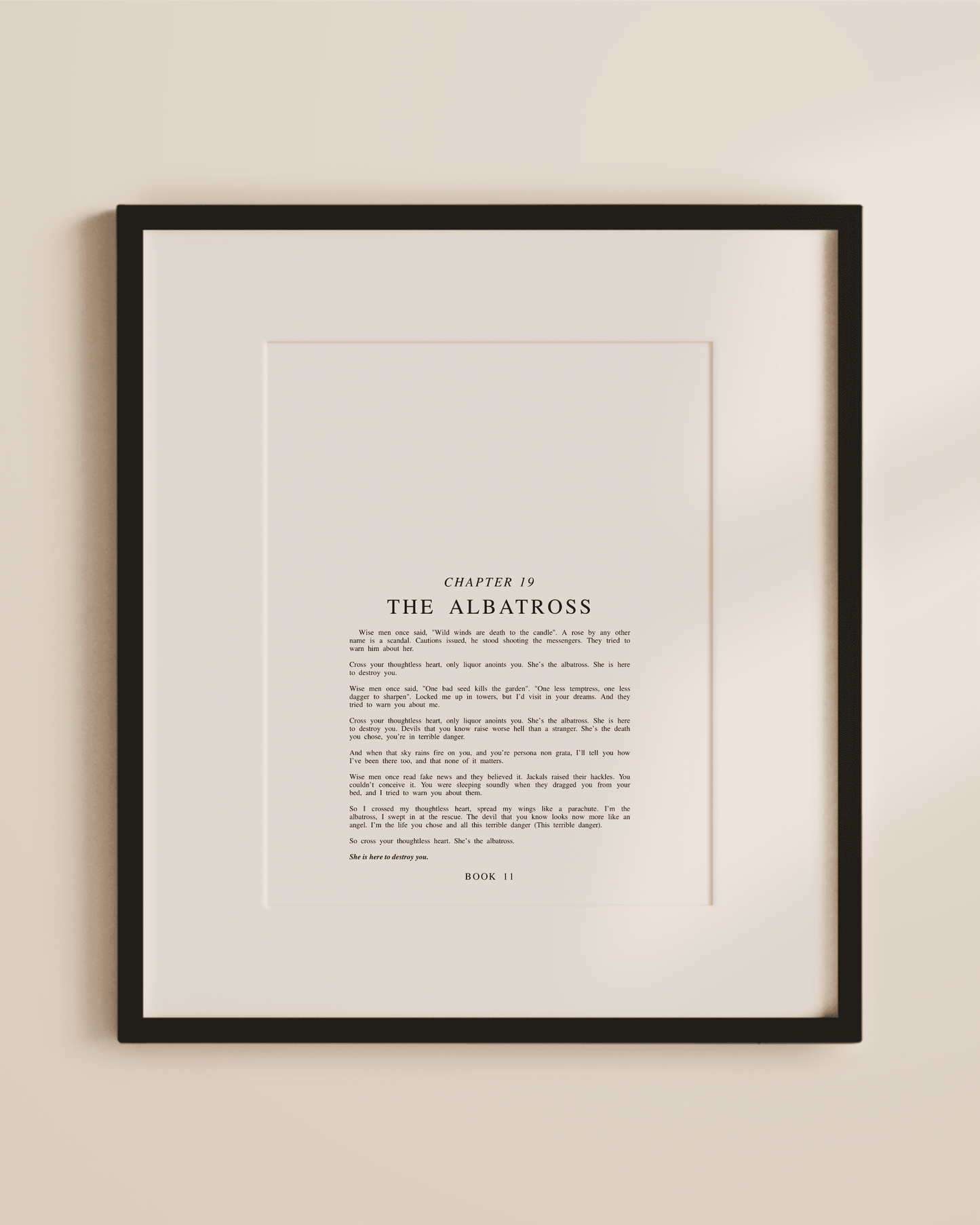 The Tortured Poets Department Chapter Art Prints