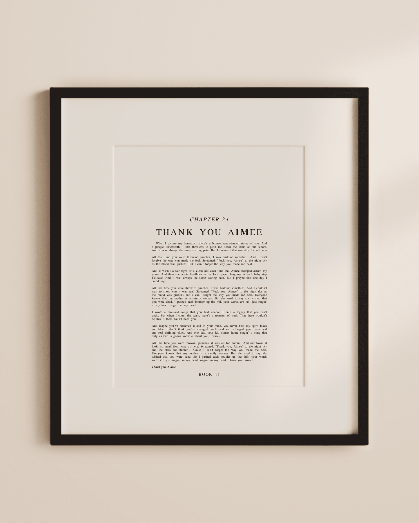 The Tortured Poets Department Chapter Art Prints