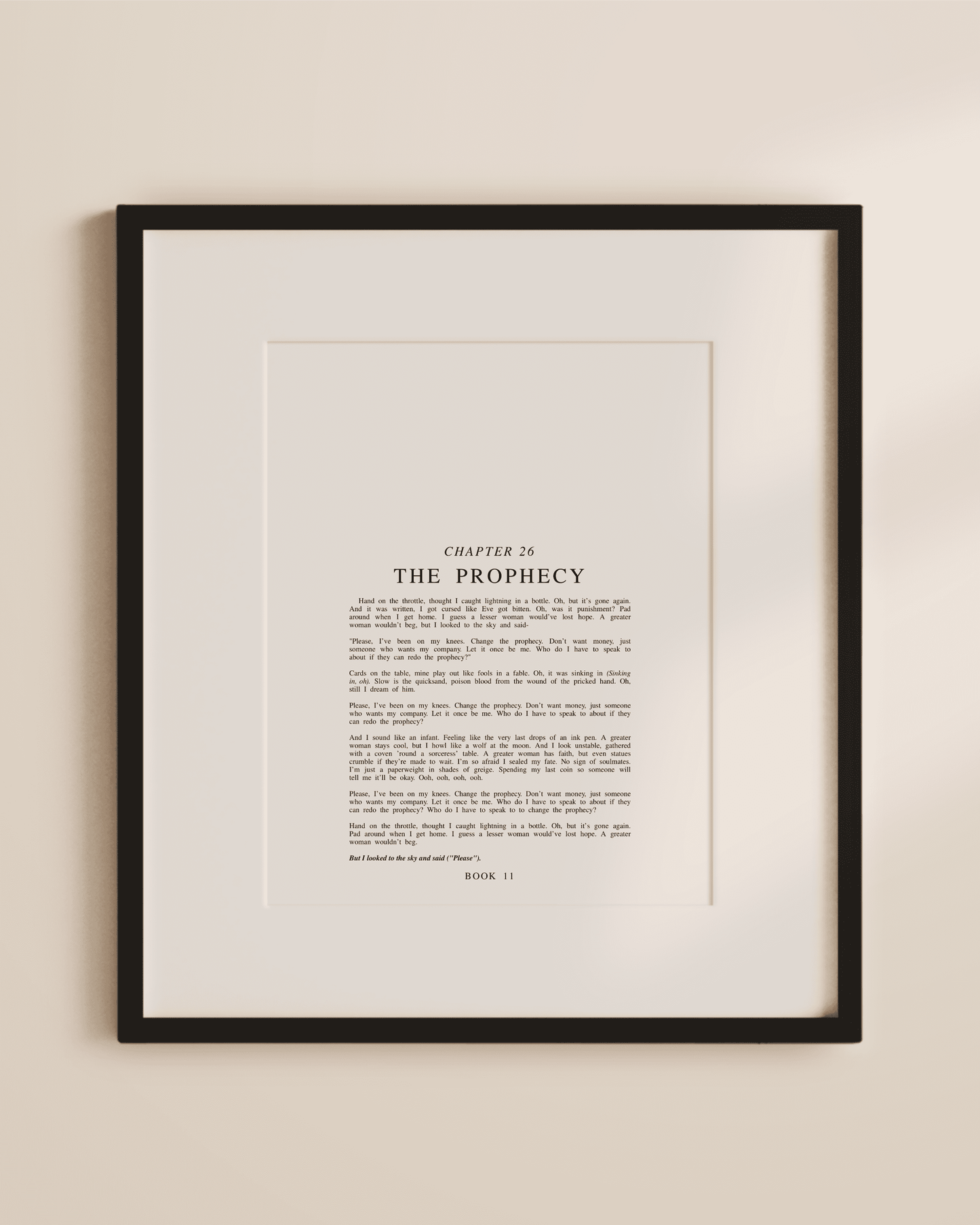 The Tortured Poets Department Chapter Art Prints