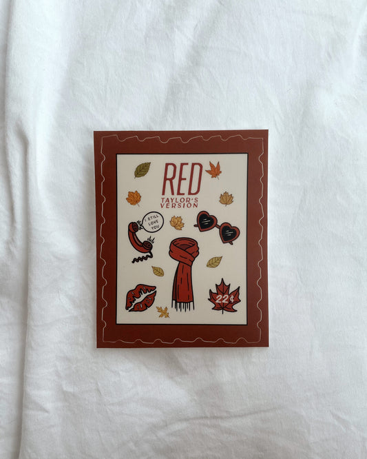 Red Stamp Sticker *MISPRINT*