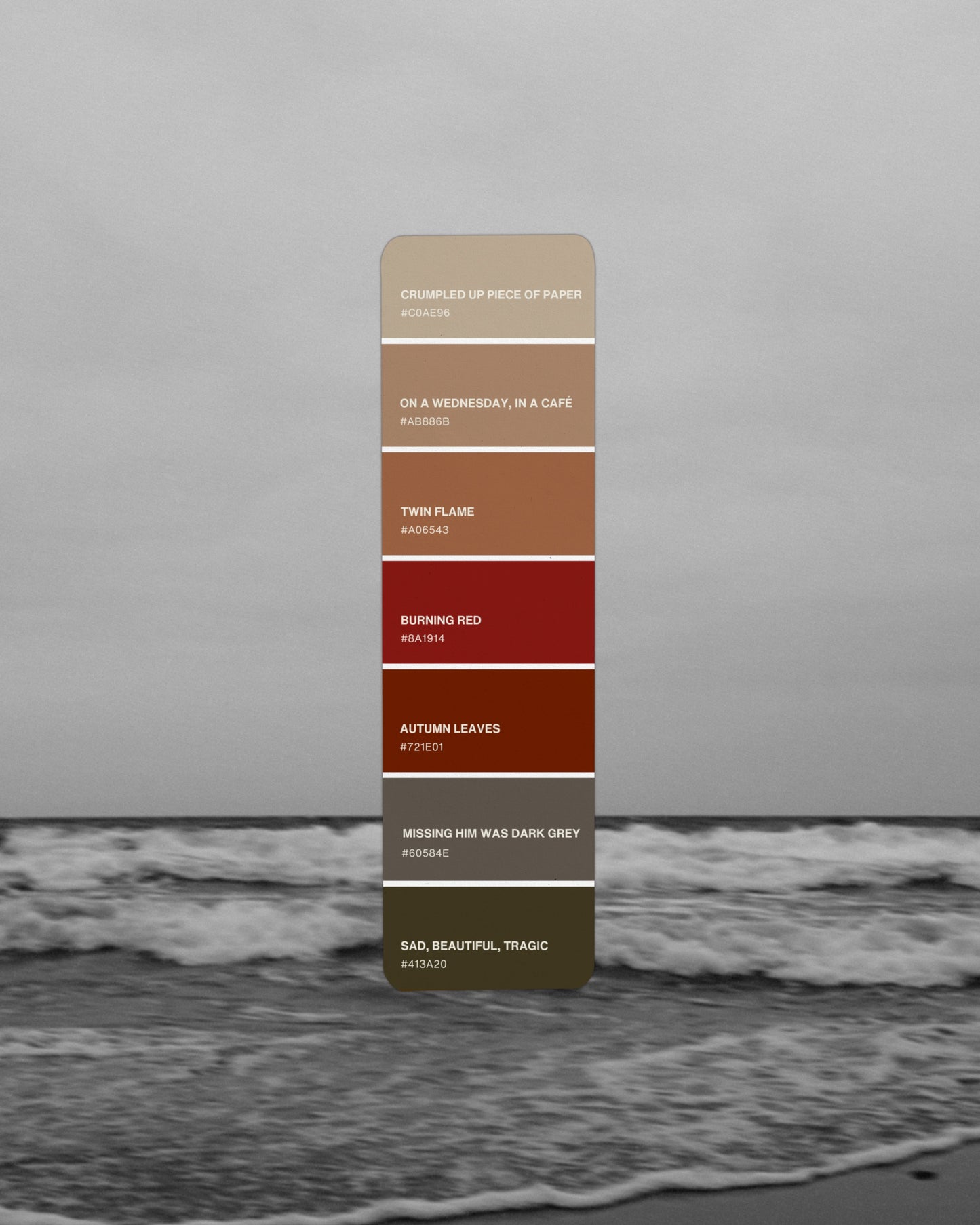 Red Era Paint Swatch Bookmark