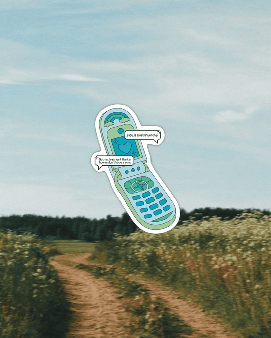 Our Song Cell Phone Sticker