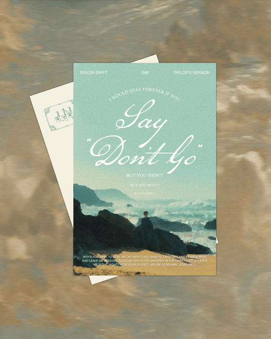 Say Don't Go Postcard