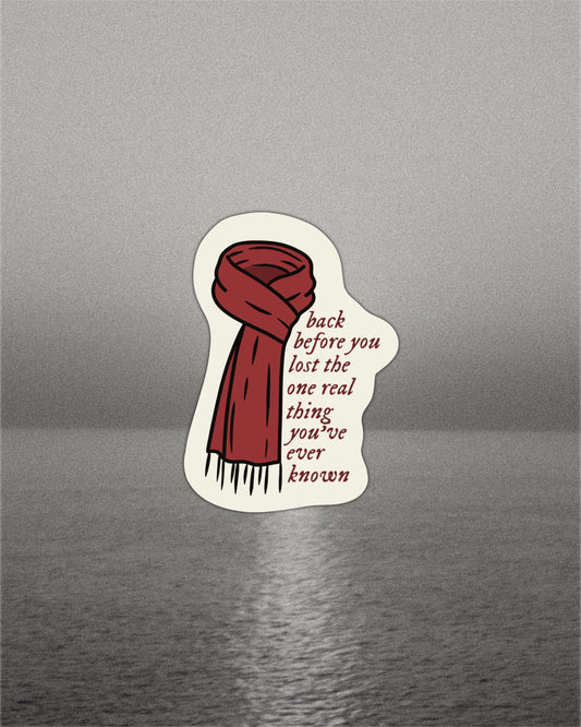 All Too Well Scarf Sticker