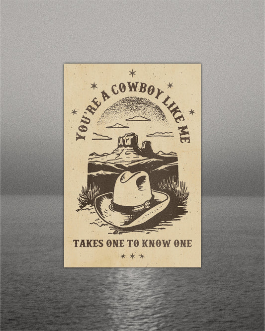 Cowboy Like Me Postcard