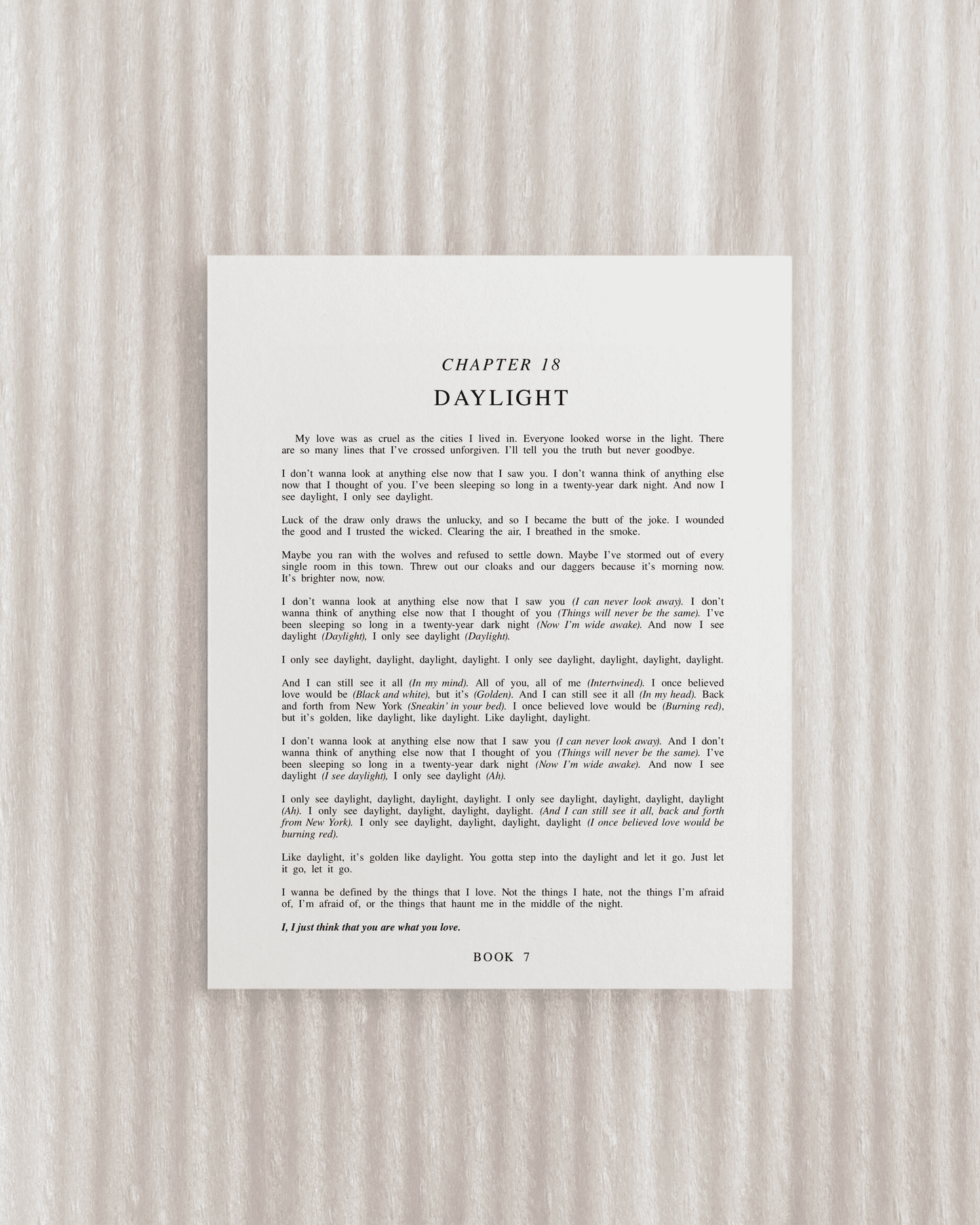 The Lover Chapter Art Prints
