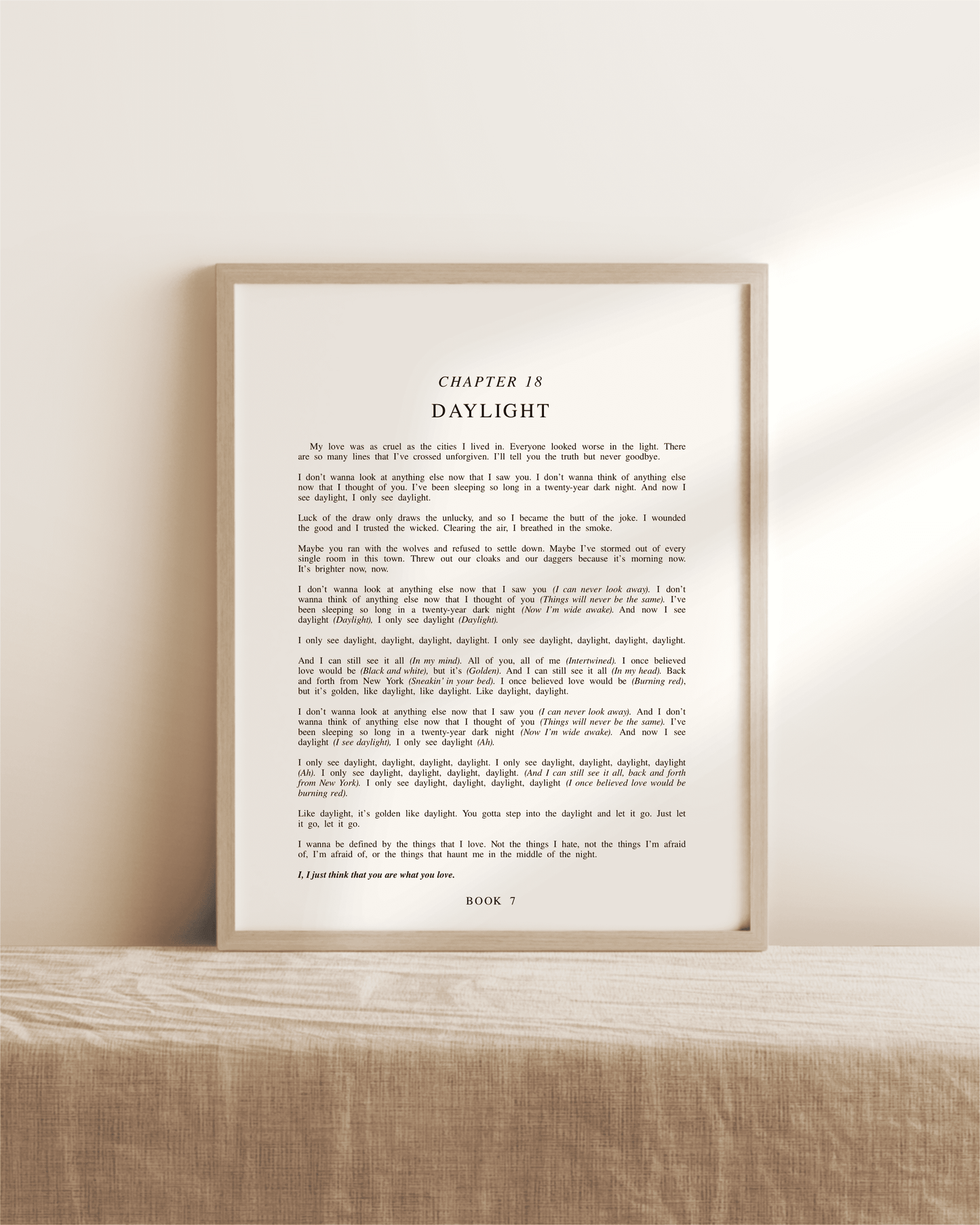 The Lover Chapter Art Prints