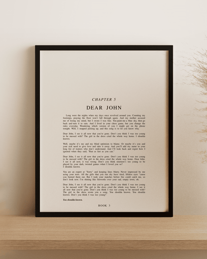 The Speak Now Chapter Art Prints