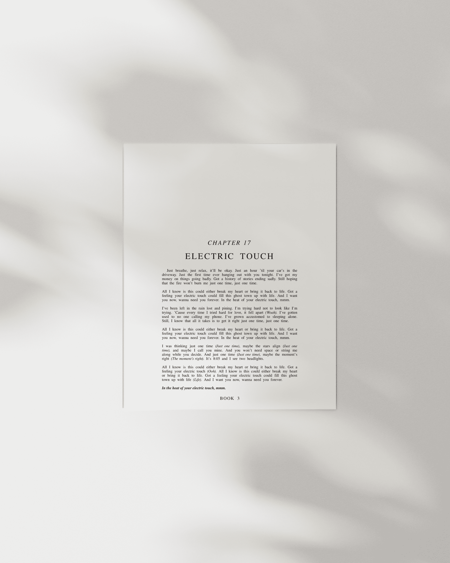 The Speak Now Chapter Art Prints