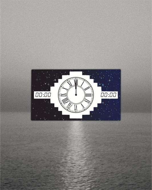It's A Clock! Holographic Sticker