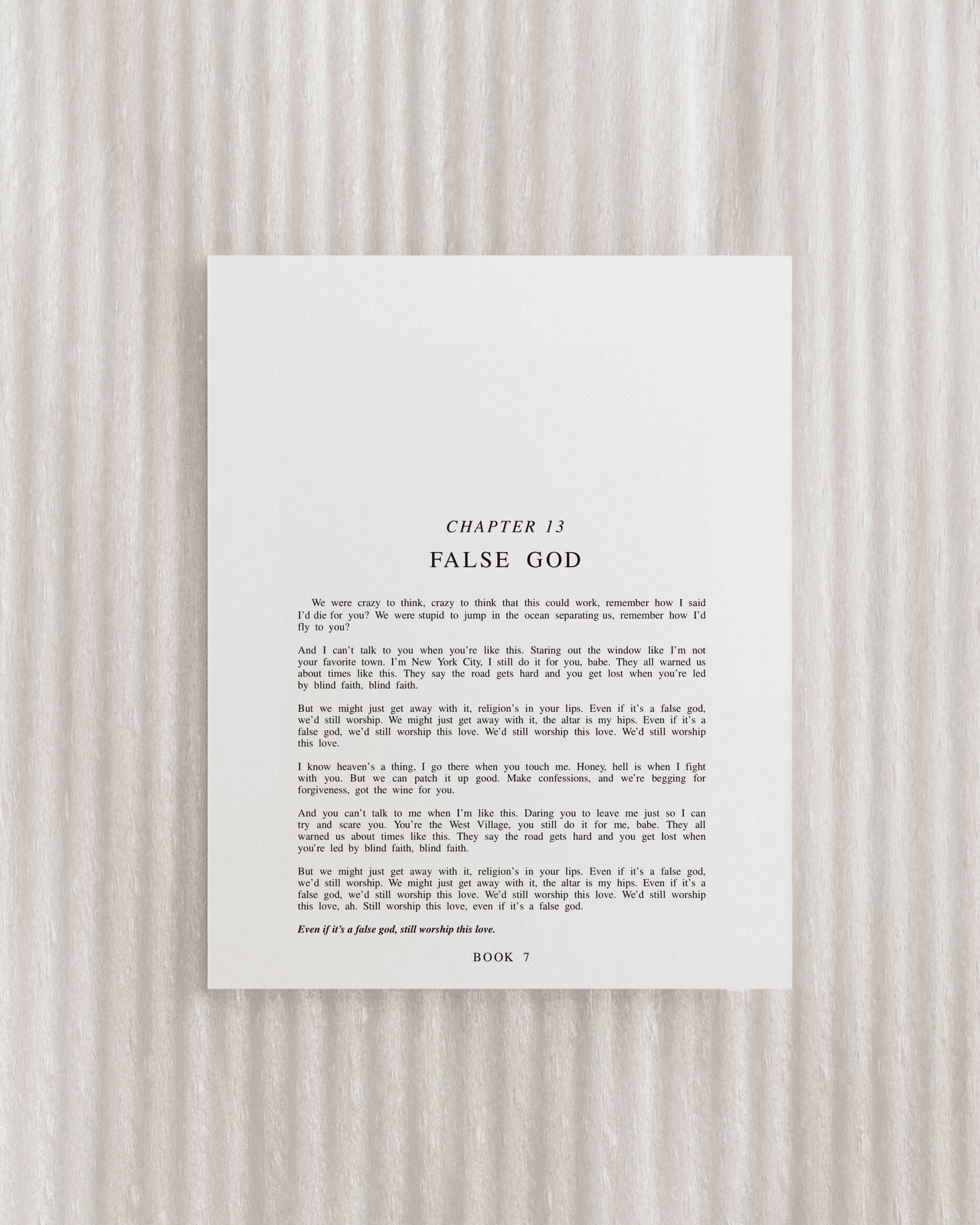 The Lover Chapter Art Prints