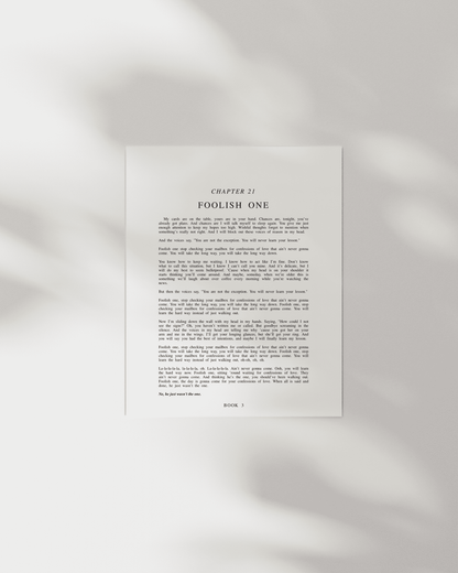 The Speak Now Chapter Art Prints
