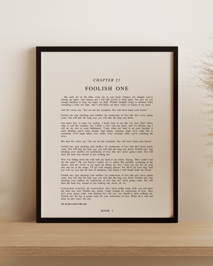 The Speak Now Chapter Art Prints