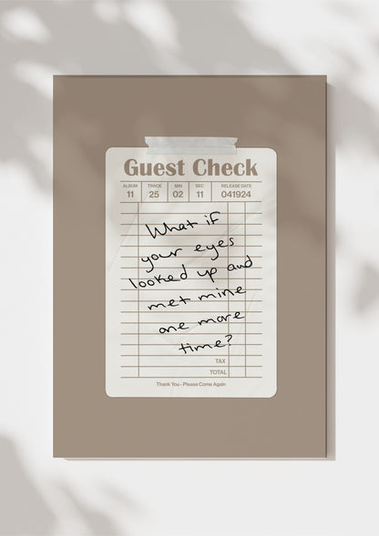 TTPD Guest Check Print