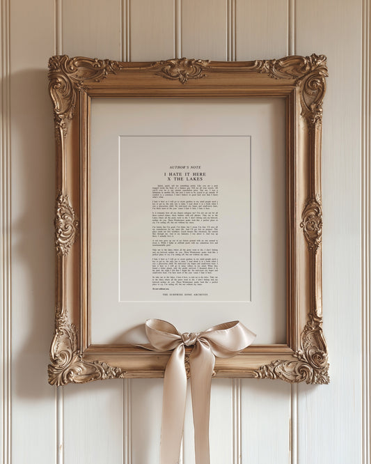 I Hate It Here x The Lakes Art Print