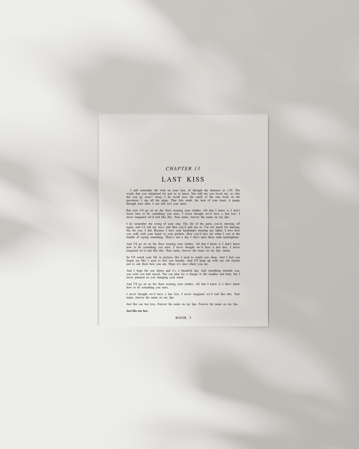 The Speak Now Chapter Art Prints