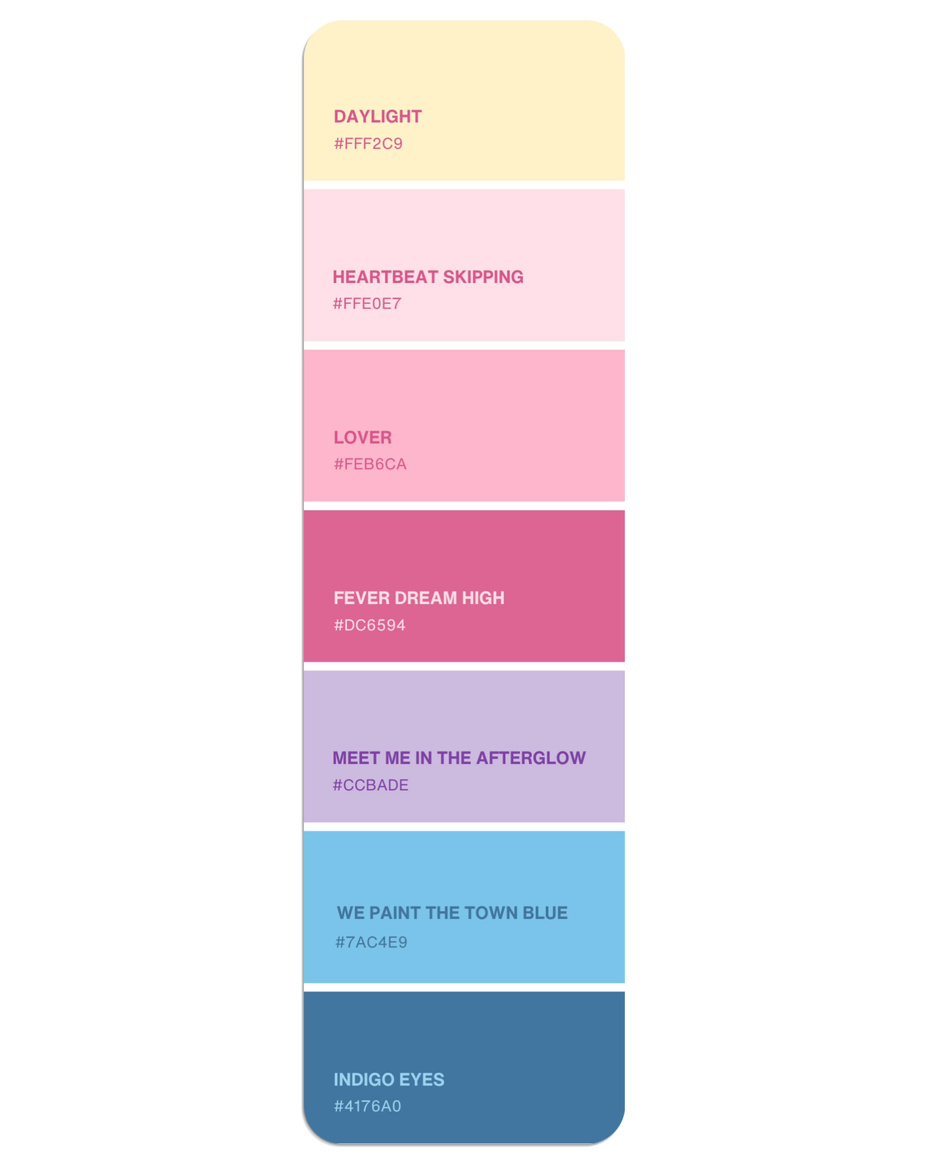 Lover Era Paint Swatch Bookmark