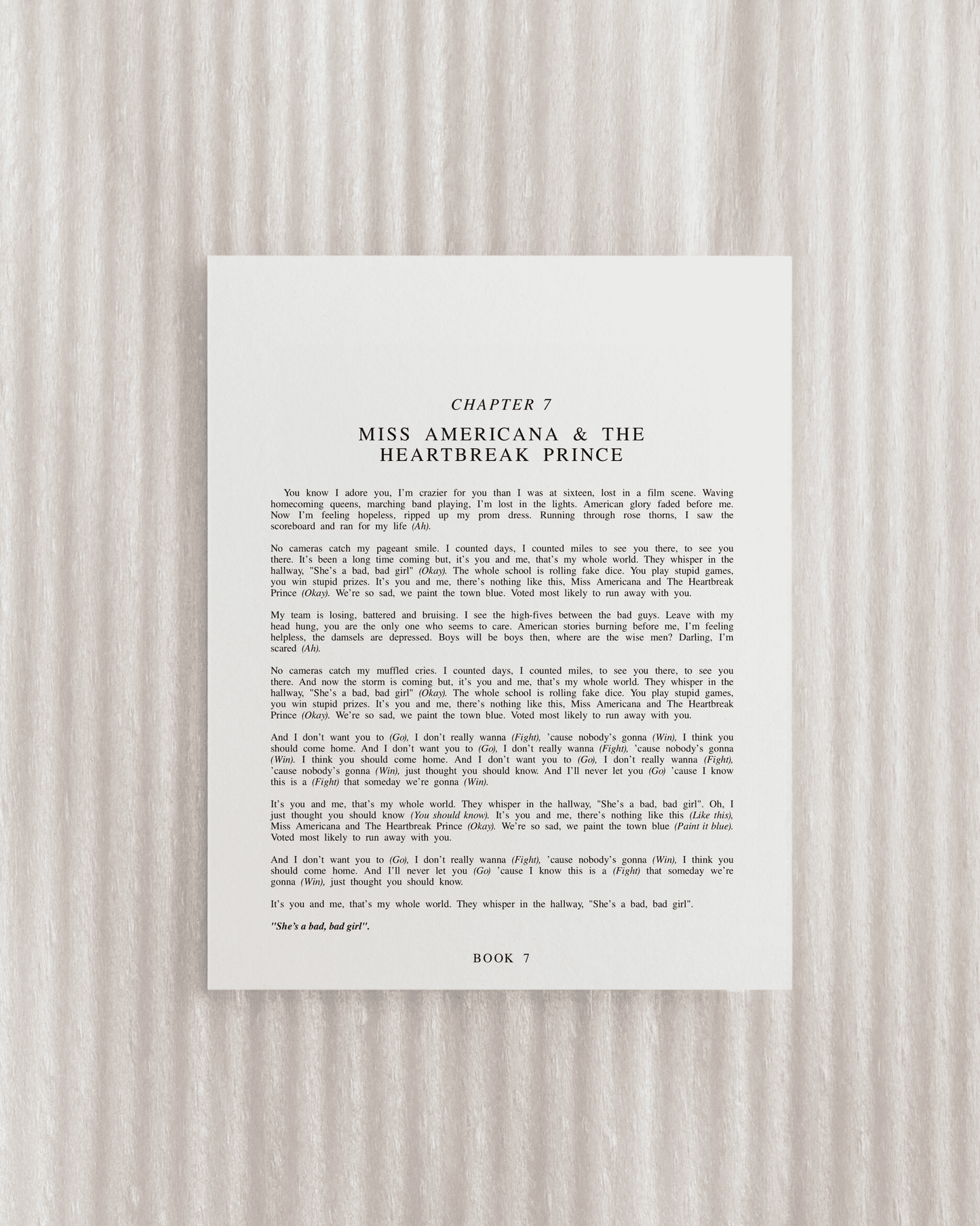 The Lover Chapter Art Prints