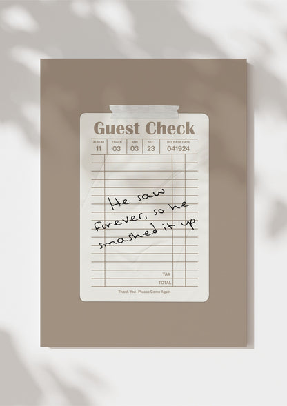 TTPD Guest Check Print