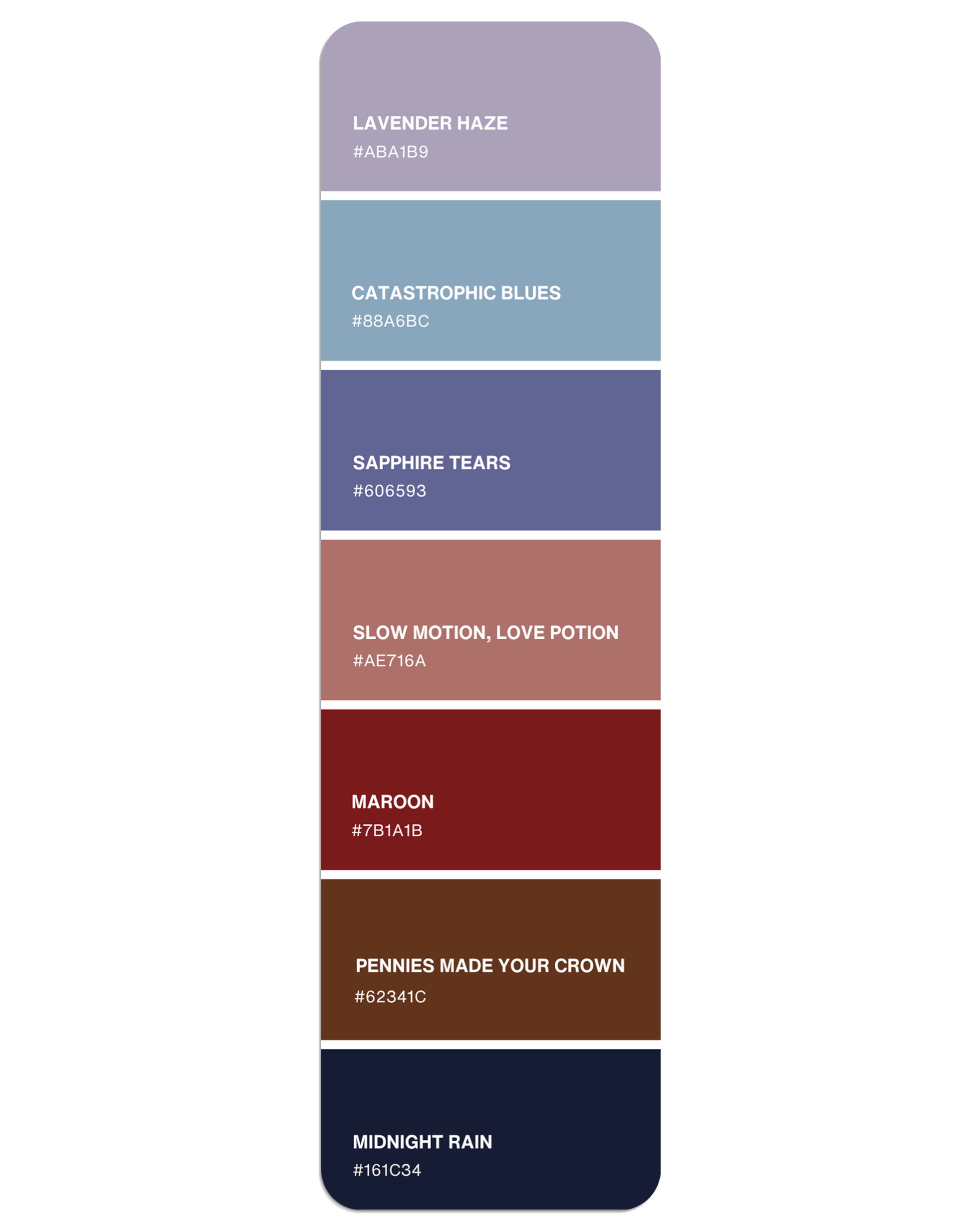 Midnights Era Paint Swatch Bookmark
