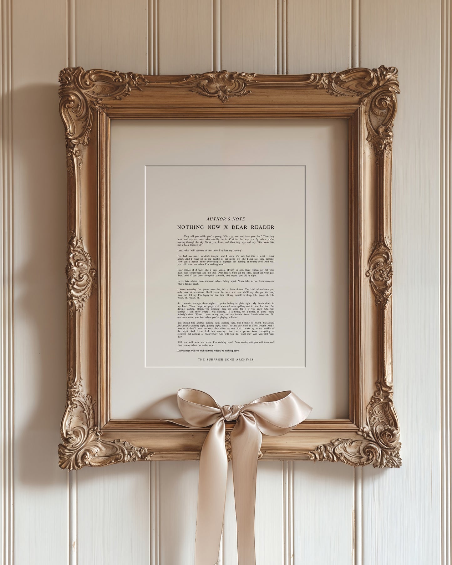 Nothing New x Dear Reader Art Print
